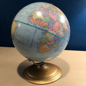 Vintage George F. Cram Co. 9 in. Terrestrial Globe